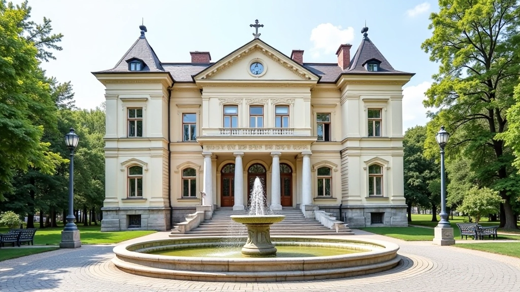 Senieji pastatai Birštonoje su mineralinės sviestos schemomis