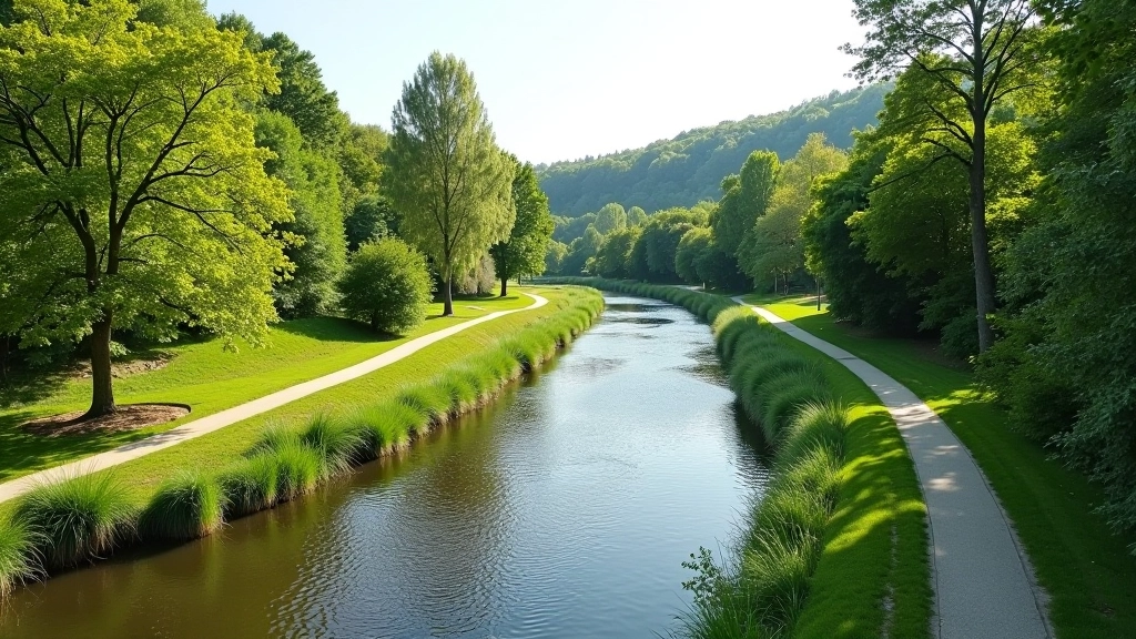 Nemuno kilpų parkas su upės vaizdais